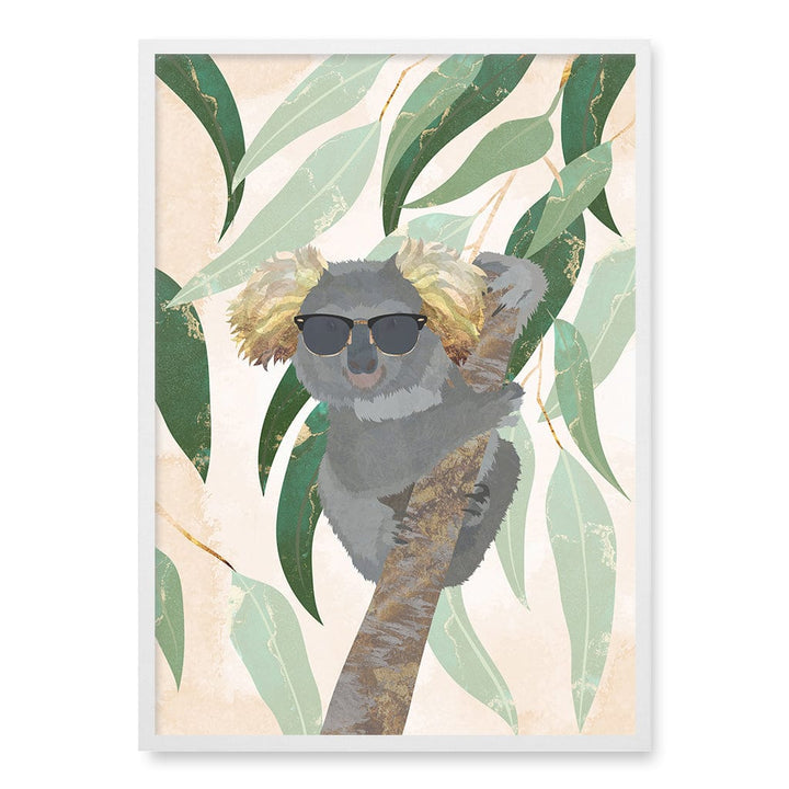 Cool Koala Kids Wall Art Print A1 (59.4 x 84.1cm) / Matte White Frame / No Border from our Australian Made Framed Wall Art, Prints & Posters collection by Profile Products (Australia) Pty Ltd
