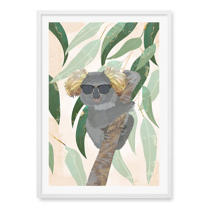 Cool Koala Kids Wall Art Print A1 (59.4 x 84.1cm) / Matte White Frame / White Border from our Australian Made Framed Wall Art, Prints & Posters collection by Profile Products (Australia) Pty Ltd