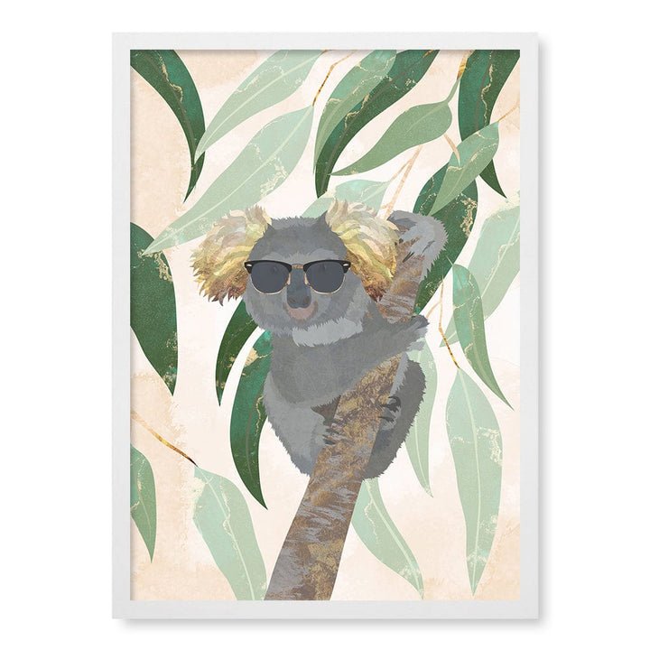 Cool Koala Kids Wall Art Print A2 (42 x 59.4cm) / Matte White Frame / No Border from our Australian Made Framed Wall Art, Prints & Posters collection by Profile Products (Australia) Pty Ltd