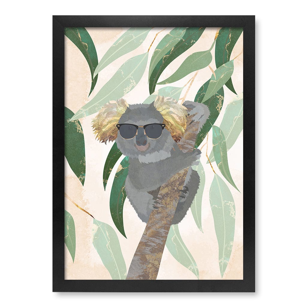 Cool Koala Kids Wall Art Print A3 (29.7 x 42cm) / Matte Black Frame / No Border from our Australian Made Framed Wall Art, Prints & Posters collection by Profile Products (Australia) Pty Ltd