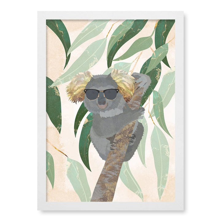 Cool Koala Kids Wall Art Print A3 (29.7 x 42cm) / Matte White Frame / No Border from our Australian Made Framed Wall Art, Prints & Posters collection by Profile Products (Australia) Pty Ltd