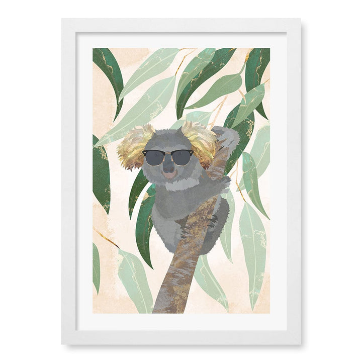 Cool Koala Kids Wall Art Print A3 (29.7 x 42cm) / Matte White Frame / White Border from our Australian Made Framed Wall Art, Prints & Posters collection by Profile Products (Australia) Pty Ltd