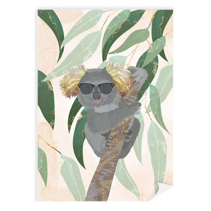 Cool Koala Kids Wall Art Print A4 (21 x 29.7cm) / Print Only / No Border from our Australian Made Framed Wall Art, Prints & Posters collection by Profile Products (Australia) Pty Ltd