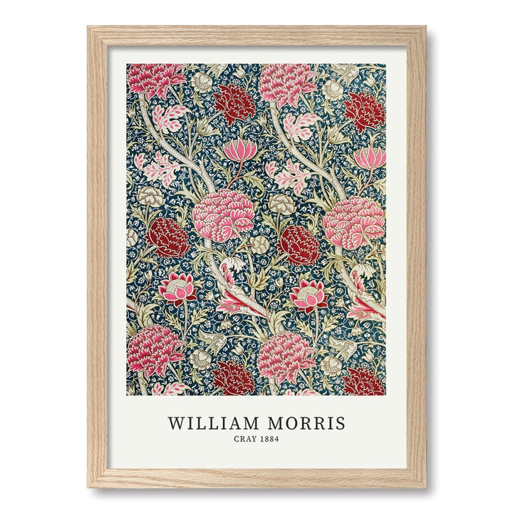 Cray Pattern Wall Art Print A3 (29.7 x 42cm) / Natural Oak Frame / No Border from our Australian Made Wall Art collection by Profile Australia