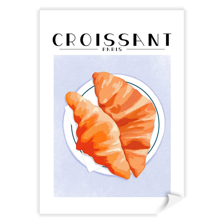 Croissant-Paris Modern Wall Art Print A4 (21 x 29.7cm) / Print Only / White Border from our Australian Made Framed Wall Art, Prints & Posters collection by Profile Products (Australia) Pty Ltd