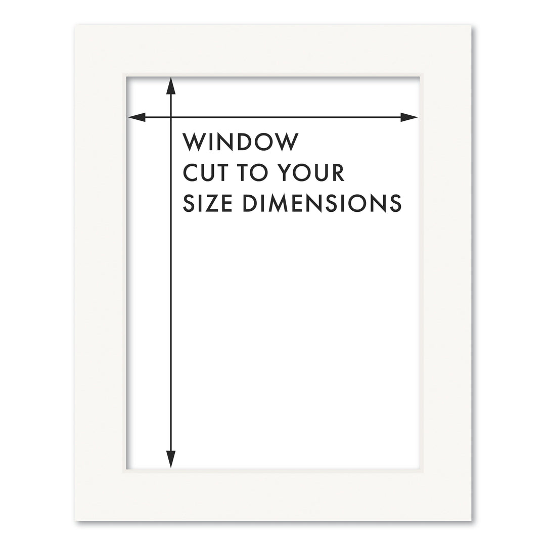 Custom Cut-to-Size Mat Board for IKEA® Picture Frames Ice White / 20x25cm from our Mat Boards collection by Profile Products (Australia) Pty Ltd