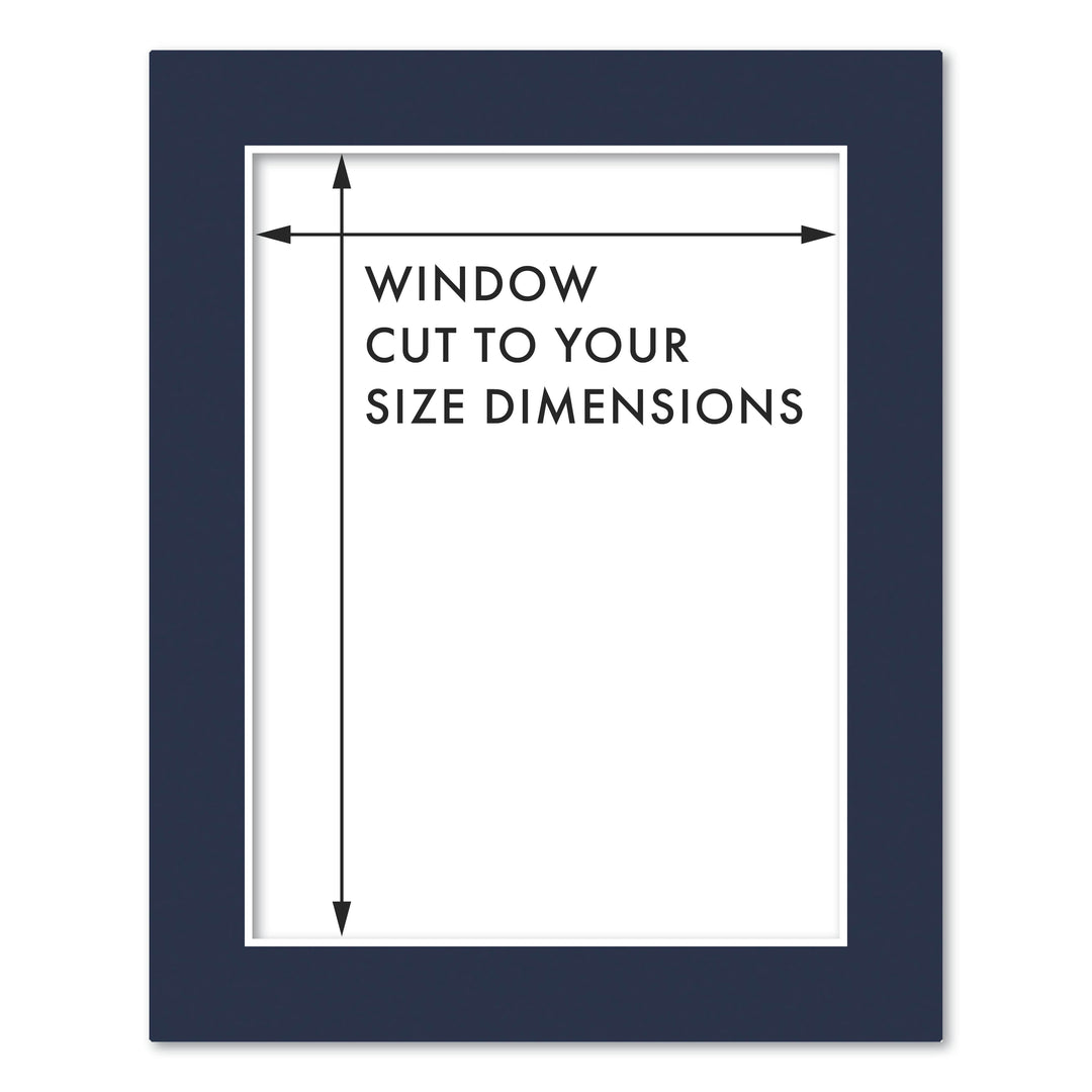 Custom Cut-to-Size Mat Board for IKEA® Picture Frames Prussian Blue / 20x25cm from our Mat Boards collection by Profile Products (Australia) Pty Ltd