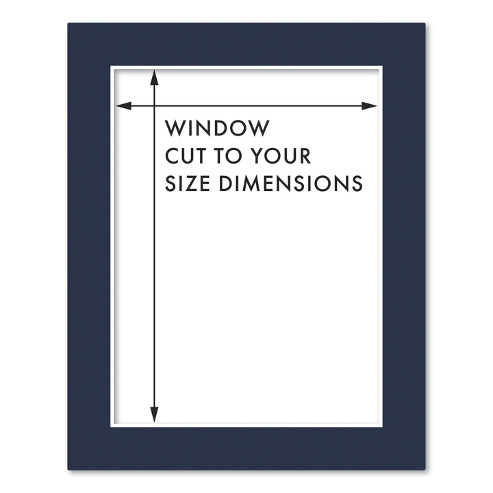 Custom Cut-to-Size Mat Board for IKEA® Picture Frames Prussian Blue / 20x25cm from our Mat Boards collection by Profile Products (Australia) Pty Ltd