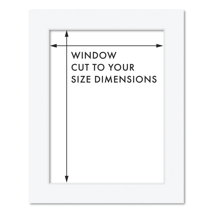 Custom Cut-to-Size Mat Board for IKEA® Picture Frames Ultimate White / 20x25cm from our Mat Boards collection by Profile Products (Australia) Pty Ltd