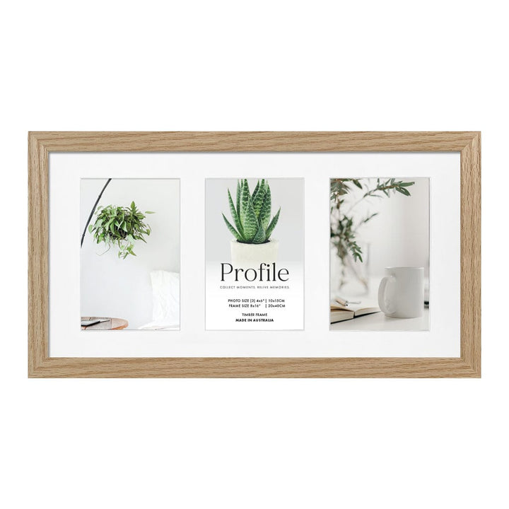 Decorator Gallery Collage Photo Frame - 3 Photos (4x6in) from our Australian Made Collage Photo Frame collection by Profile Products Australia