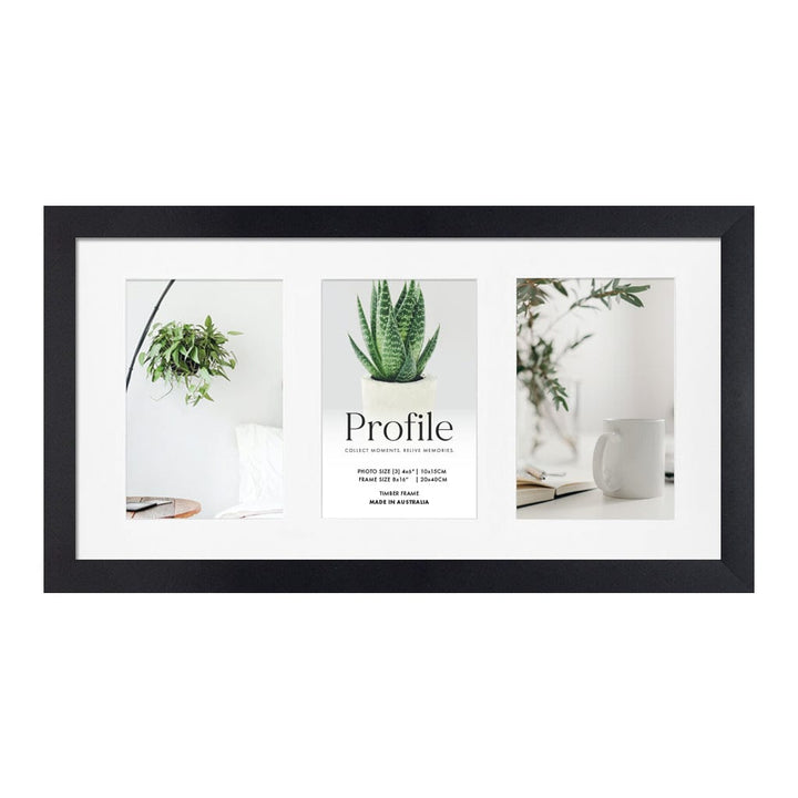 Decorator Gallery Collage Photo Frame - 3 Photos (4x6in) from our Australian Made Collage Photo Frame collection by Profile Products Australia