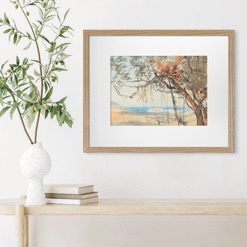 Decorator Natural Oak Artist Watercolour Frame Quarter Sheet Imperial from our Australian Made Picture Frames collection by Profile Products (Australia) Pty Ltd