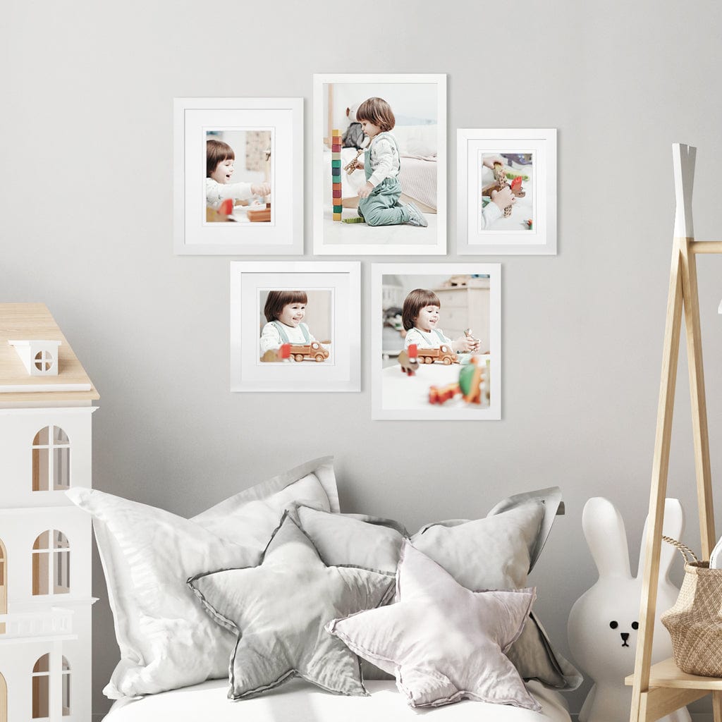 Platinum Essential White Frame Gallery Wall Set 6 - Australian Made