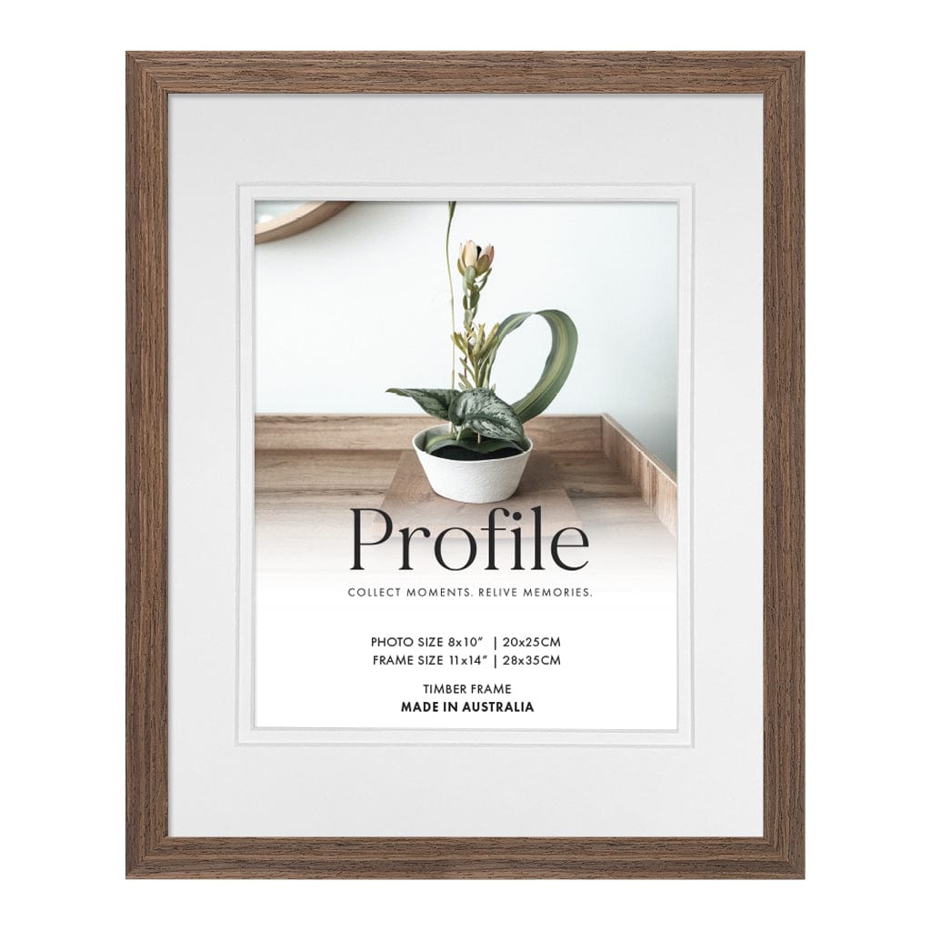 Elegant Deluxe Chestnut 11x14/8x10in Set of Frames (Bulk Frame Bundle 3 Pack) from our Australian Made Picture Frames collection by Profile Products (Australia) Pty Ltd