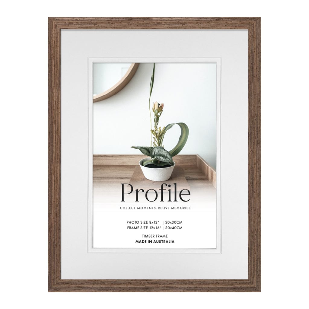 Elegant Deluxe Chestnut 12x16/8x12in Set of Frames (Bulk Frame Bundle 3 Pack) from our Australian Made Picture Frames collection by Profile Products (Australia) Pty Ltd