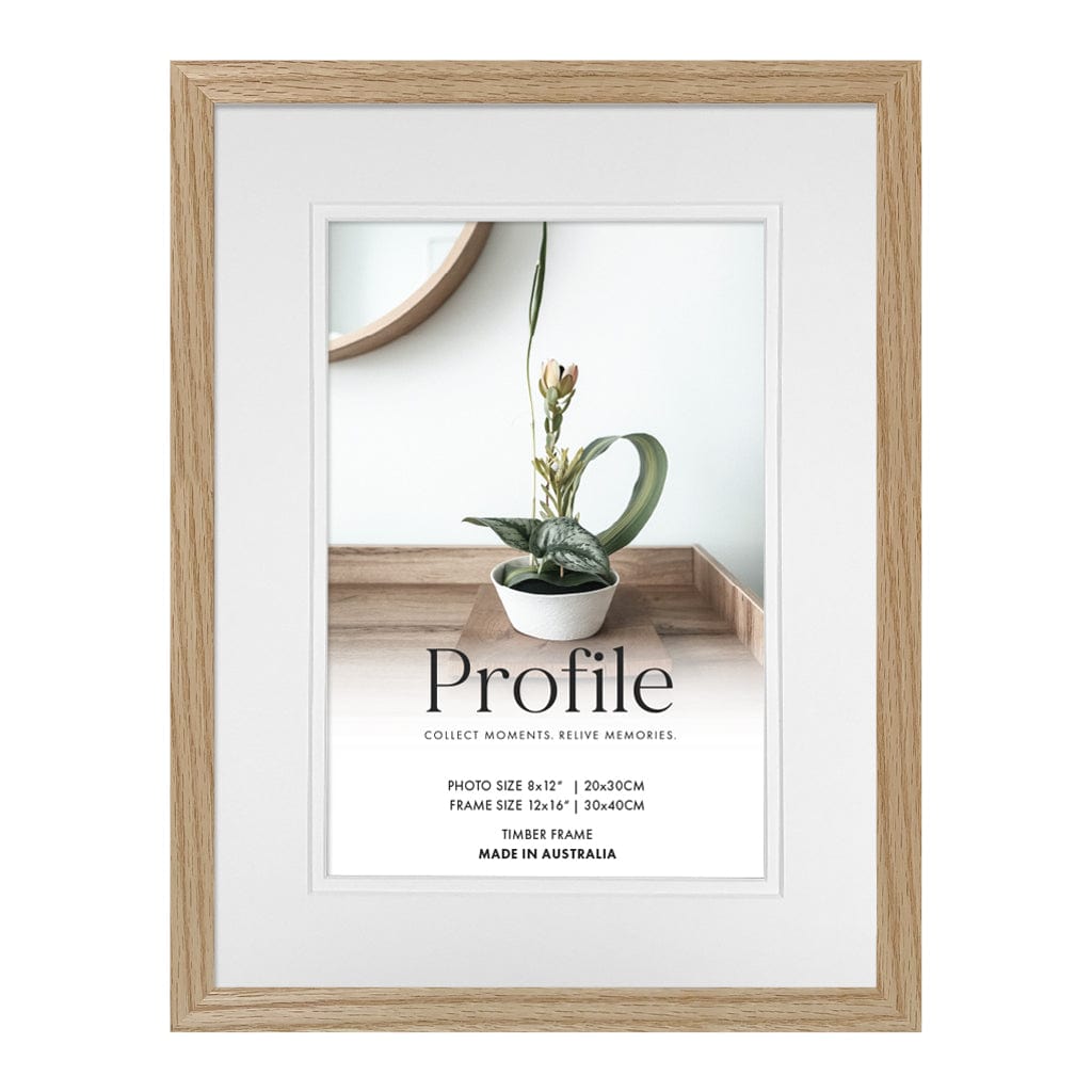 Elegant Deluxe Natural Oak 12x16/8x12in Set of Frames (Bulk Frame Bundle 3 Pack) from our Australian Made Picture Frames collection by Profile Products (Australia) Pty Ltd
