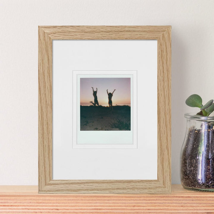 Elegant Deluxe Natural Oak Polaroid Photo Frame – 6x8in Single Display from our Australian Made Picture Frames collection by Profile Products (Australia) Pty Ltd