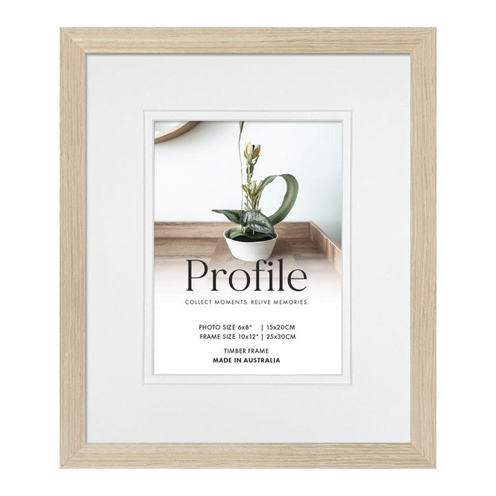 Elegant Deluxe Polar Birch Timber Photo Frame 10x12in (25x30cm) to suit 6x8in (15x20cm) image from our Australian Made Picture Frames collection by Profile Products (Australia) Pty Ltd