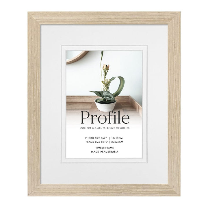 Elegant Deluxe Polar Birch Timber Photo Frame 8x10in (20x25cm) to suit 5x7in (13x18cm) image from our Australian Made Picture Frames collection by Profile Products (Australia) Pty Ltd