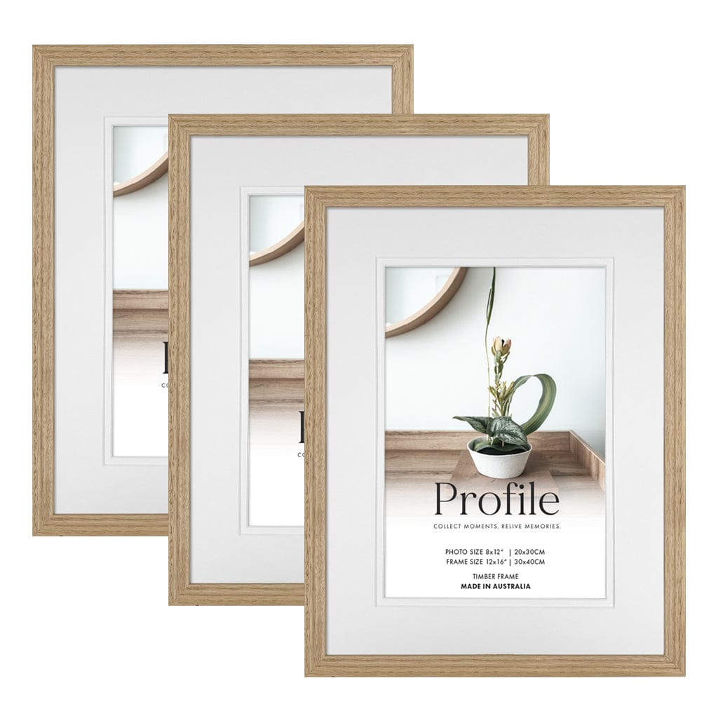 Elegant Deluxe Vic Ash 12x16/8x12in Set of Frames (Bulk Frame Bundle 3 Pack) from our Australian Made Picture Frames collection by Profile Products (Australia) Pty Ltd