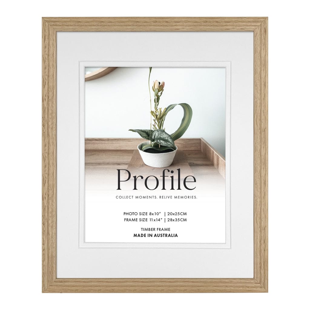 Elegant Deluxe Victorian Ash Natural Oak Timber Picture Frame 11x14in (28x35cm) to suit 8x10in (20x25cm) image from our Australian Made Picture Frames collection by Profile Products Australia