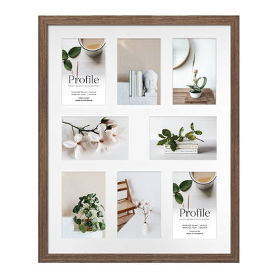 Elegant Gallery Collage Photo Frame - 8 Photos (4x6in) from our Australian Made Collage Photo Frame collection by Profile Products Australia