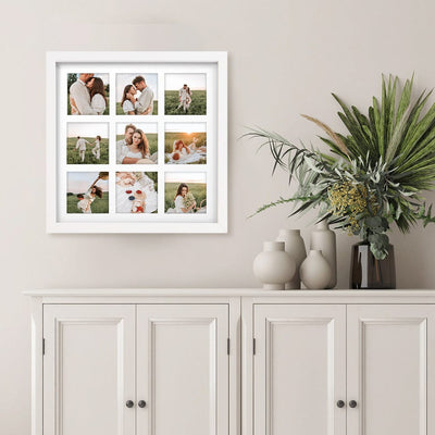 Elegant Insta Square Collage Photo Frame - 9 Photos (3.5x3.5in) from our Australian Made Collage Photo Frame collection by Profile Products Australia
