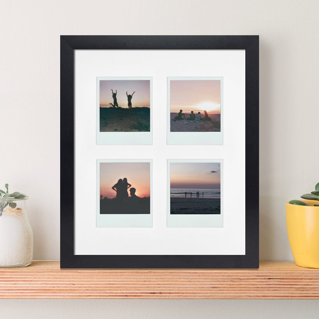 Elegant Polaroid Photo Frame - 4 Photo Collage Display from our Australian Made Picture Frames collection by Profile Products (Australia) Pty Ltd