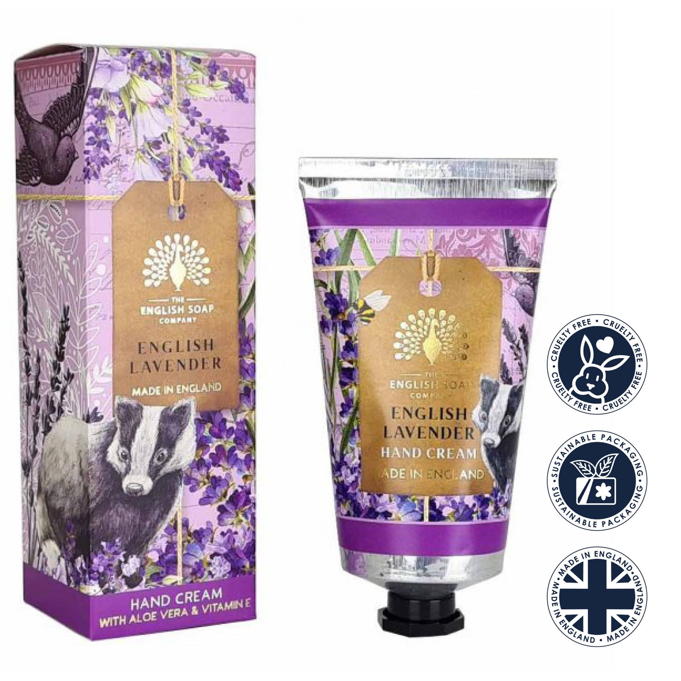English Lavender Hand Cream 75ml from our Hand Cream collection by The English Soap Company
