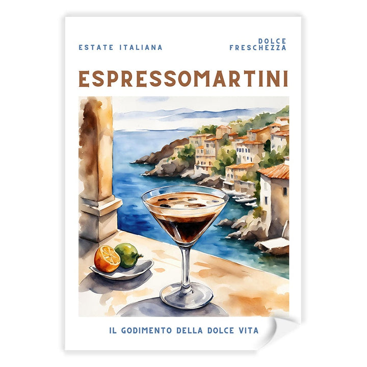 Espresso Martini Cocktail Wall Art Print A4 (21 x 29.7cm) / Print Only / No Border from our Australian Made Framed Wall Art, Prints & Posters collection by Profile Products (Australia) Pty Ltd