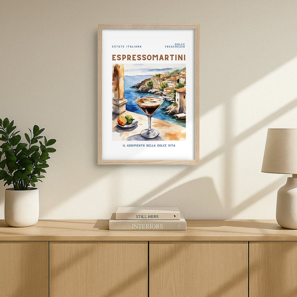 Espresso Martini Cocktail Wall Art Print from our Australian Made Framed Wall Art, Prints & Posters collection by Profile Products (Australia) Pty Ltd
