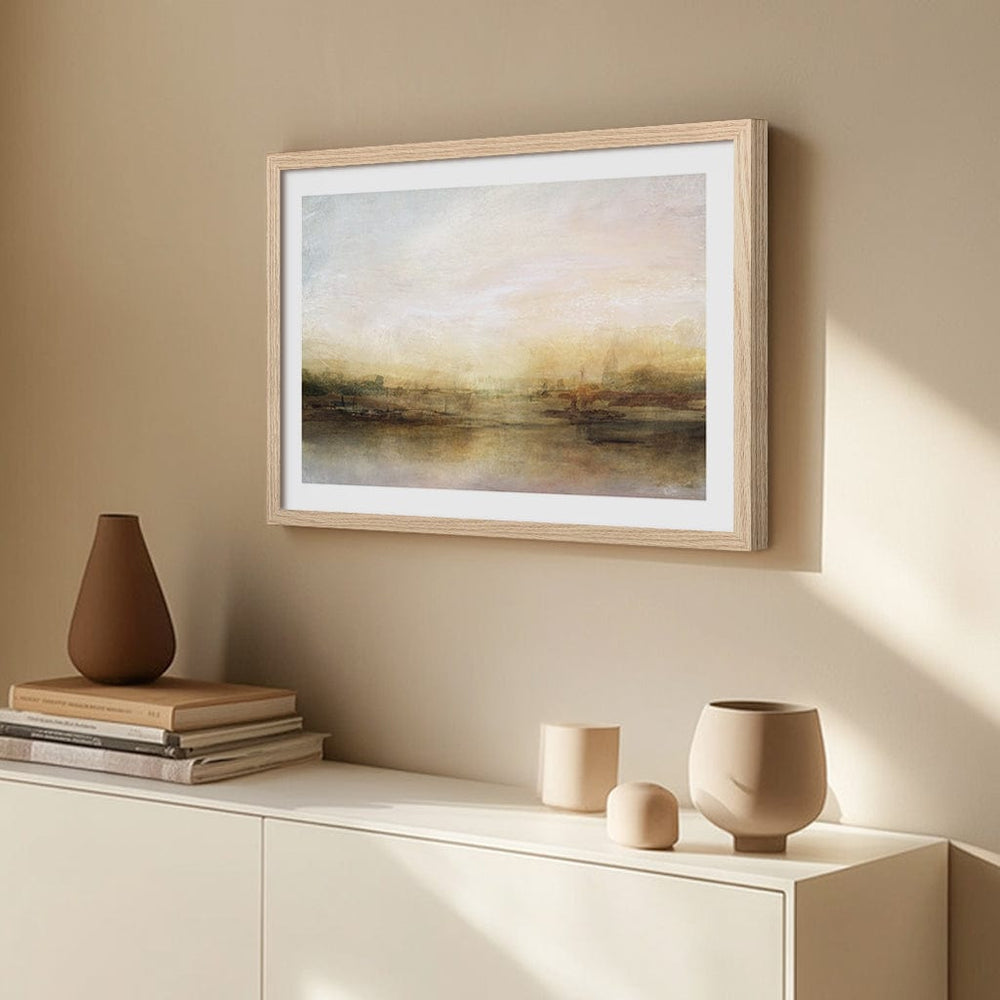Evening River Abstract Wall Art Print by Dan Hobday from our Australian Made Framed Wall Art, Prints & Posters collection by Profile Products (Australia) Pty Ltd