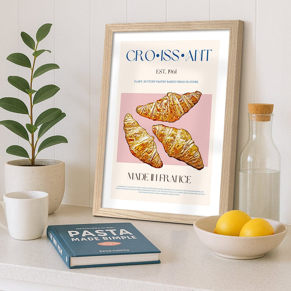 Flaky French Delight Modern Wall Art Print from our Australian Made Framed Wall Art, Prints & Posters collection by Profile Products (Australia) Pty Ltd