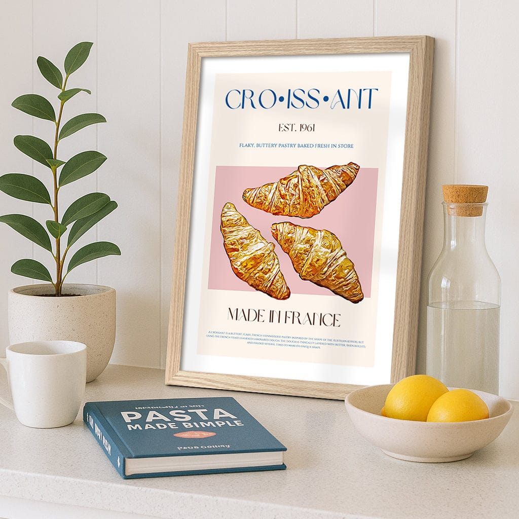 Flaky French Delight Modern Wall Art Print from our Australian Made Framed Wall Art, Prints & Posters collection by Profile Products (Australia) Pty Ltd
