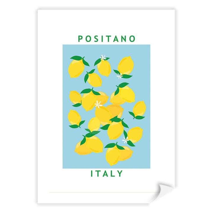 Flower Market Lemons Modern Wall Art Print by Petra Lizde A4 (21 x 29.7cm) / Print Only / White Border from our Australian Made Framed Wall Art, Prints & Posters collection by Profile Products (Australia) Pty Ltd