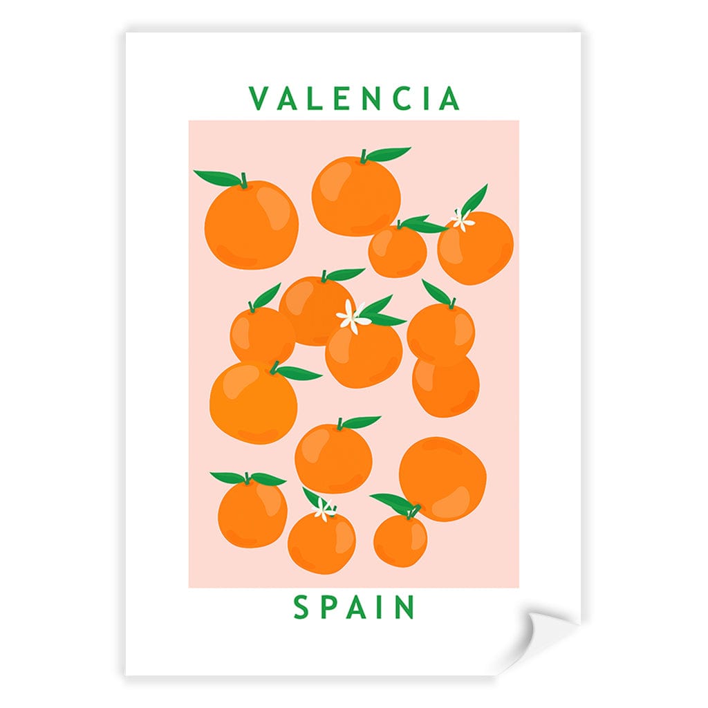 Flower Market Oranges Modern Wall Art Print by Petra Lizde A4 (21 x 29.7cm) / Print Only / No Border from our Australian Made Framed Wall Art, Prints & Posters collection by Profile Products (Australia) Pty Ltd