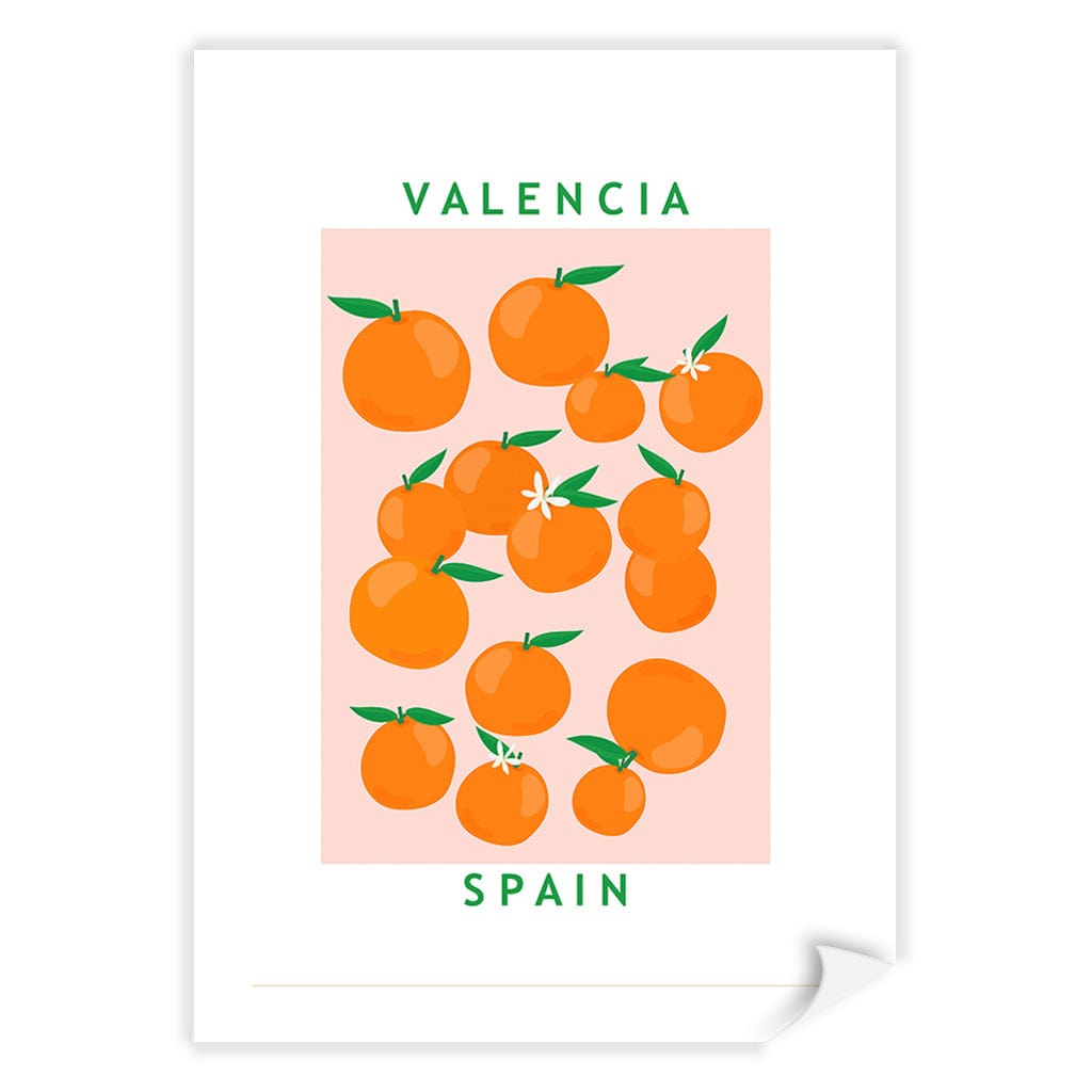 Flower Market Oranges Modern Wall Art Print by Petra Lizde A4 (21 x 29.7cm) / Print Only / White Border from our Australian Made Framed Wall Art, Prints & Posters collection by Profile Products (Australia) Pty Ltd