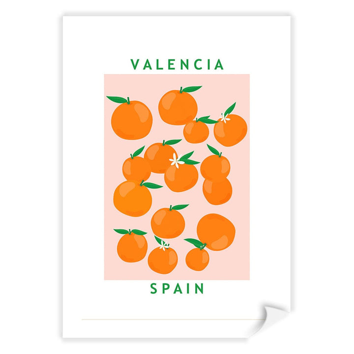 Flower Market Oranges Modern Wall Art Print by Petra Lizde A4 (21 x 29.7cm) / Print Only / White Border from our Australian Made Framed Wall Art, Prints & Posters collection by Profile Products (Australia) Pty Ltd