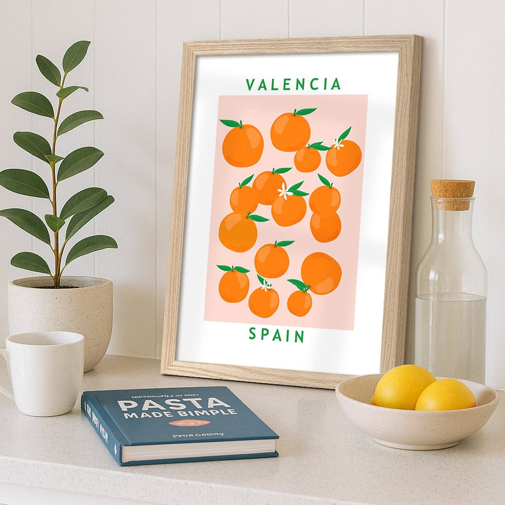 Flower Market Oranges Modern Wall Art Print by Petra Lizde from our Australian Made Framed Wall Art, Prints & Posters collection by Profile Products (Australia) Pty Ltd