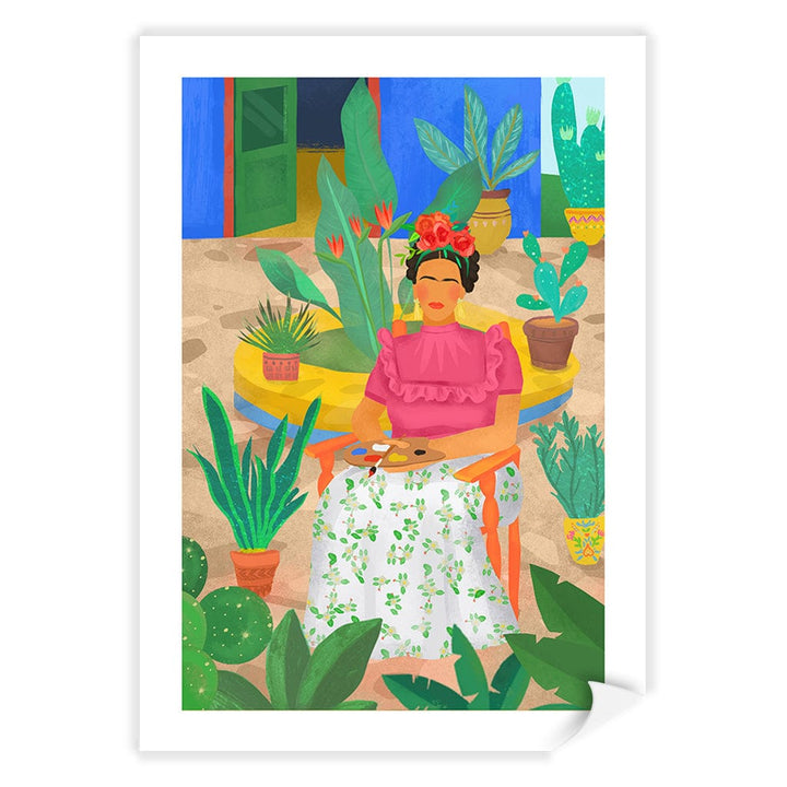 Frida Modern Wall Art Print by Petra Lizde A4 (21 x 29.7cm) / Print Only / White Border from our Australian Made Framed Wall Art, Prints & Posters collection by Profile Products (Australia) Pty Ltd