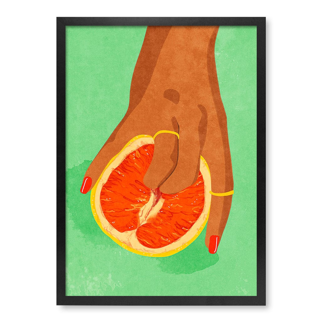 Fruit Lover Modern Wall Art Print A4 (21 x 29.7cm) / Matte Black Frame / No Border from our Australian Made Framed Wall Art, Prints & Posters collection by Profile Products (Australia) Pty Ltd