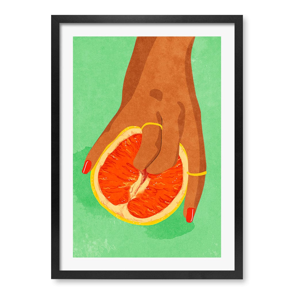 Fruit Lover Modern Wall Art Print A4 (21 x 29.7cm) / Matte Black Frame / White Border from our Australian Made Framed Wall Art, Prints & Posters collection by Profile Products (Australia) Pty Ltd