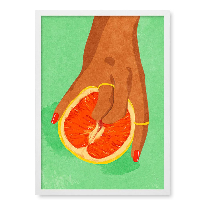 Fruit Lover Modern Wall Art Print A4 (21 x 29.7cm) / Matte White Frame / No Border from our Australian Made Framed Wall Art, Prints & Posters collection by Profile Products (Australia) Pty Ltd