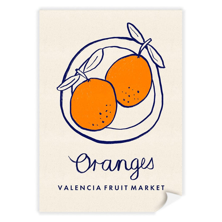 Fruit Market Oranges Modern Wall Art Print A4 (21 x 29.7cm) / Print Only / No Border from our Australian Made Framed Wall Art, Prints & Posters collection by Profile Products (Australia) Pty Ltd