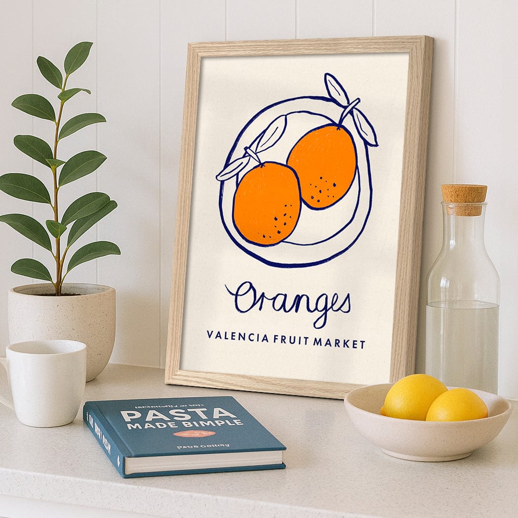 Fruit Market Oranges Modern Wall Art Print from our Australian Made Framed Wall Art, Prints & Posters collection by Profile Products (Australia) Pty Ltd