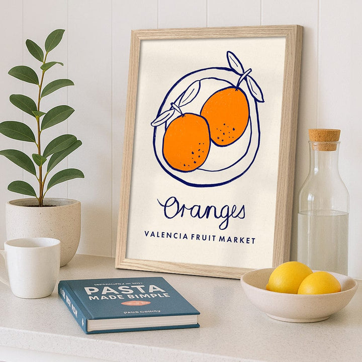 Fruit Market Oranges Modern Wall Art Print from our Australian Made Framed Wall Art, Prints & Posters collection by Profile Products (Australia) Pty Ltd