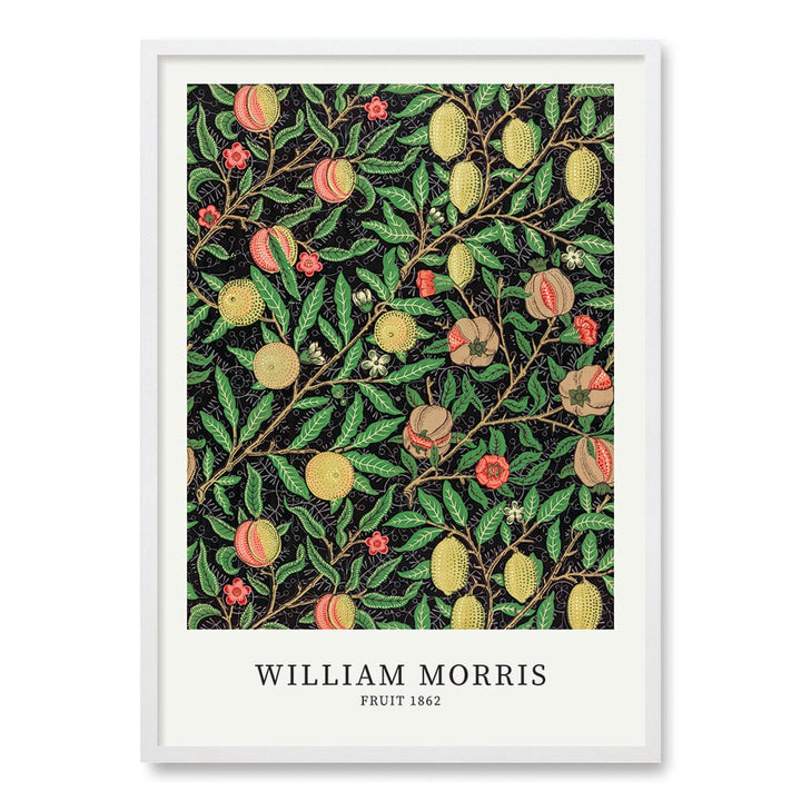 Fruit Pattern Wall Art Print A1 (59.4 x 84.1cm) / Matte White Frame / No Border from our Australian Made Wall Art collection by Profile Australia