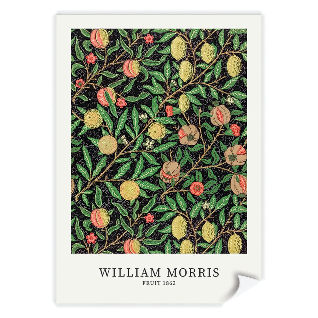 Fruit Pattern - William Morris Floral Art Print A4 (21 x 29.7cm) / Print Only / No Border from our Australian Made Framed Wall Art, Prints & Posters collection by Profile Products (Australia) Pty Ltd