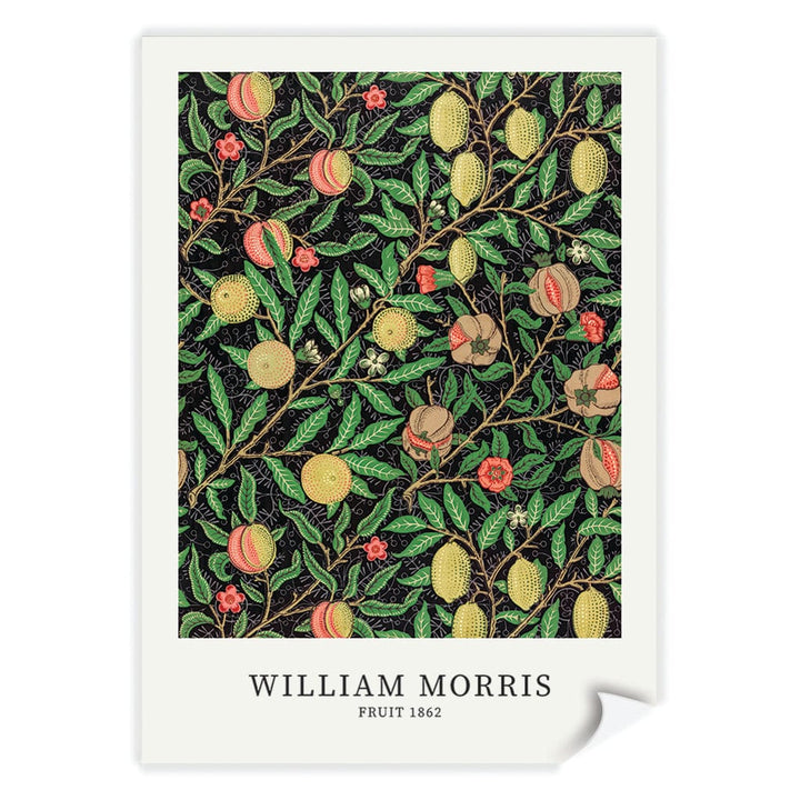 Fruit Pattern - William Morris Floral Art Print A4 (21 x 29.7cm) / Print Only / No Border from our Australian Made Framed Wall Art, Prints & Posters collection by Profile Products (Australia) Pty Ltd