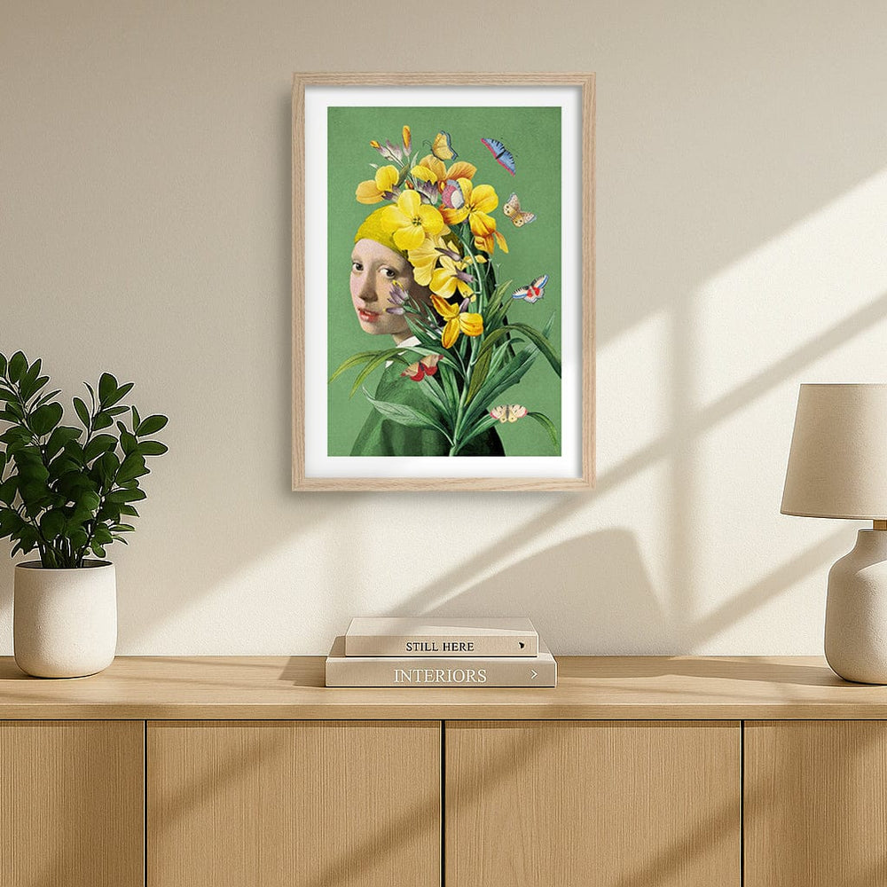 Girl With A Pearl Earring-Springtime Modern Wall Art Print from our Australian Made Framed Wall Art, Prints & Posters collection by Profile Products (Australia) Pty Ltd